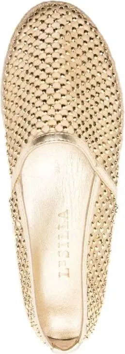 Le Silla Gilda rhinestone-embellished espadrilles Gold