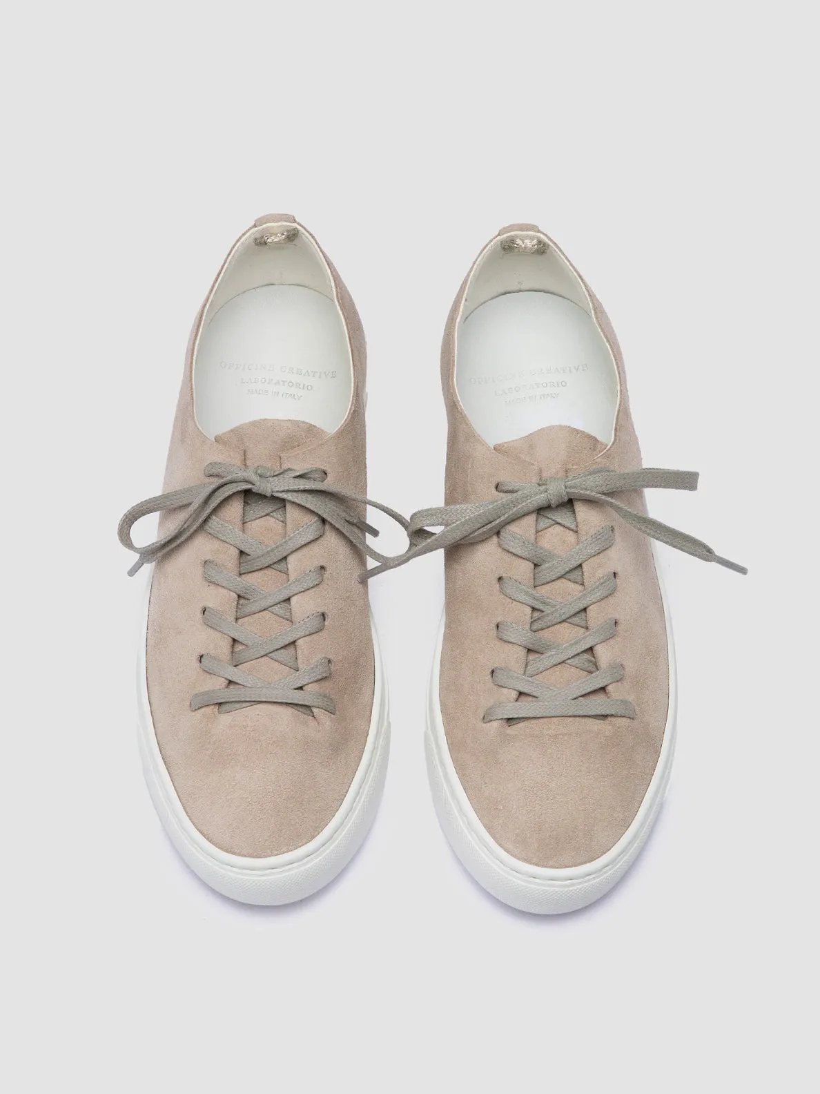 LEGGERA 100 - Taupe Suede Low Top Sneakers