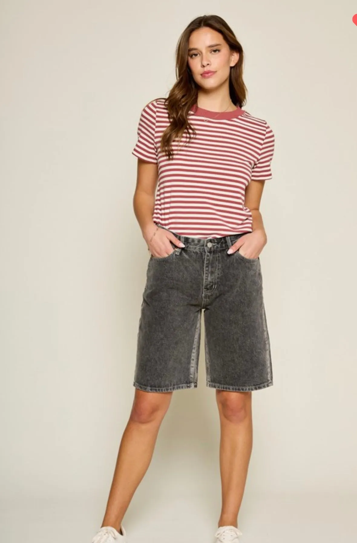 Lennox Acid High Rise Bermuda Shorts