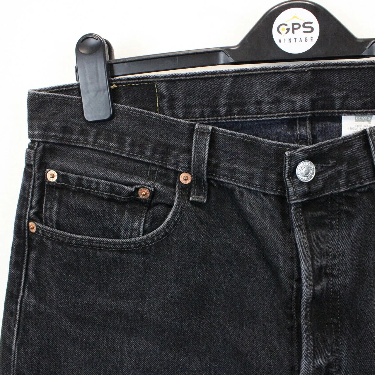 LEVIS 501 Jeans Black Charcoal | W34 L32