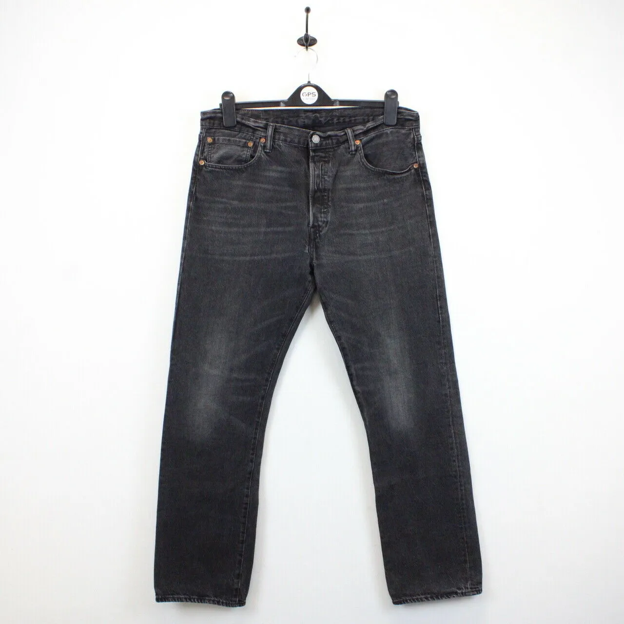 LEVIS 501 Jeans Black Charcoal | W36 L32