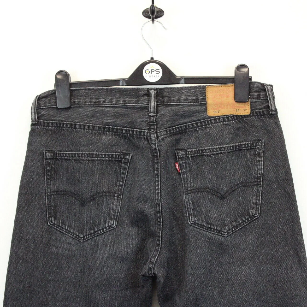 LEVIS 501 Jeans Black Charcoal | W36 L32