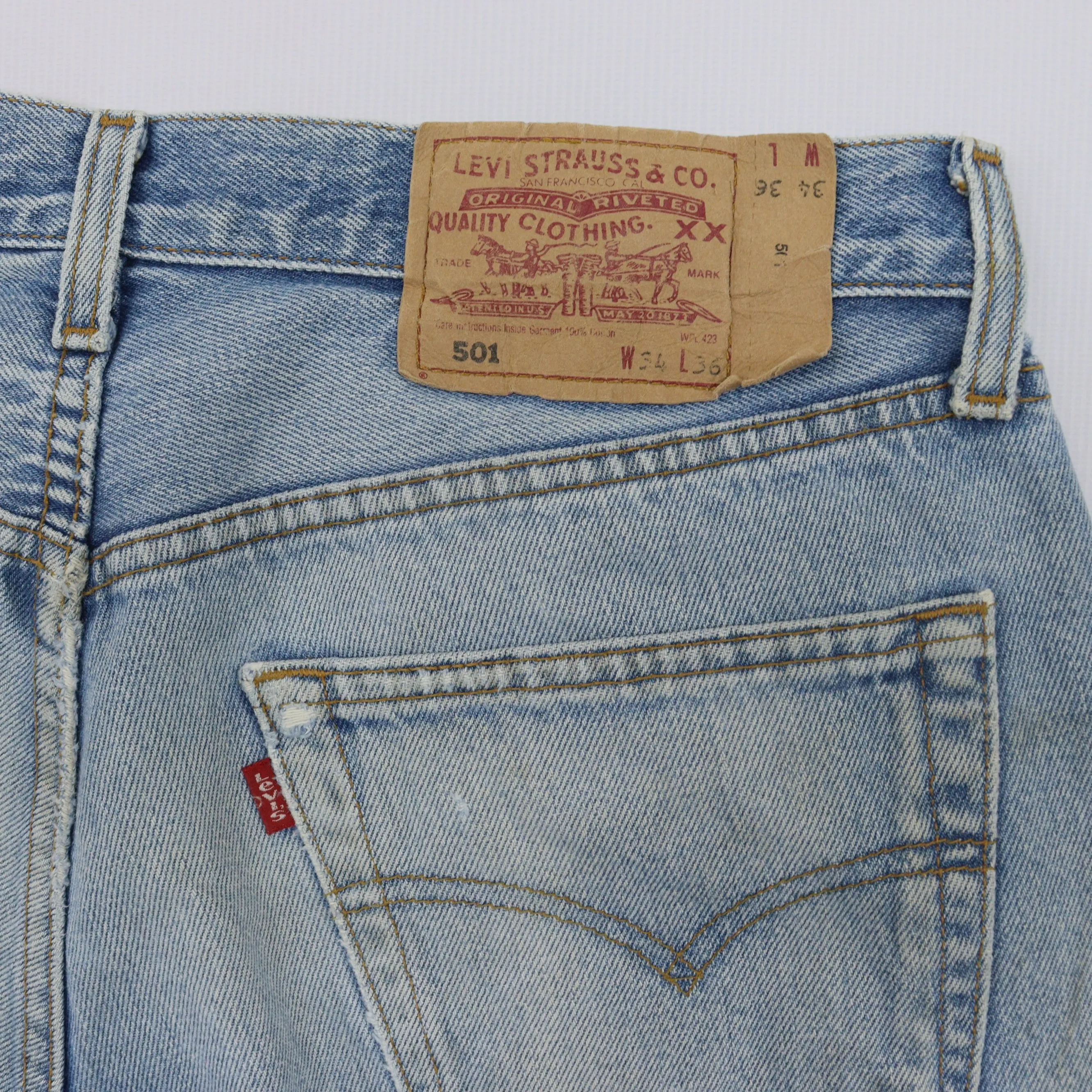 Levi's 501 Light Blue Jeans