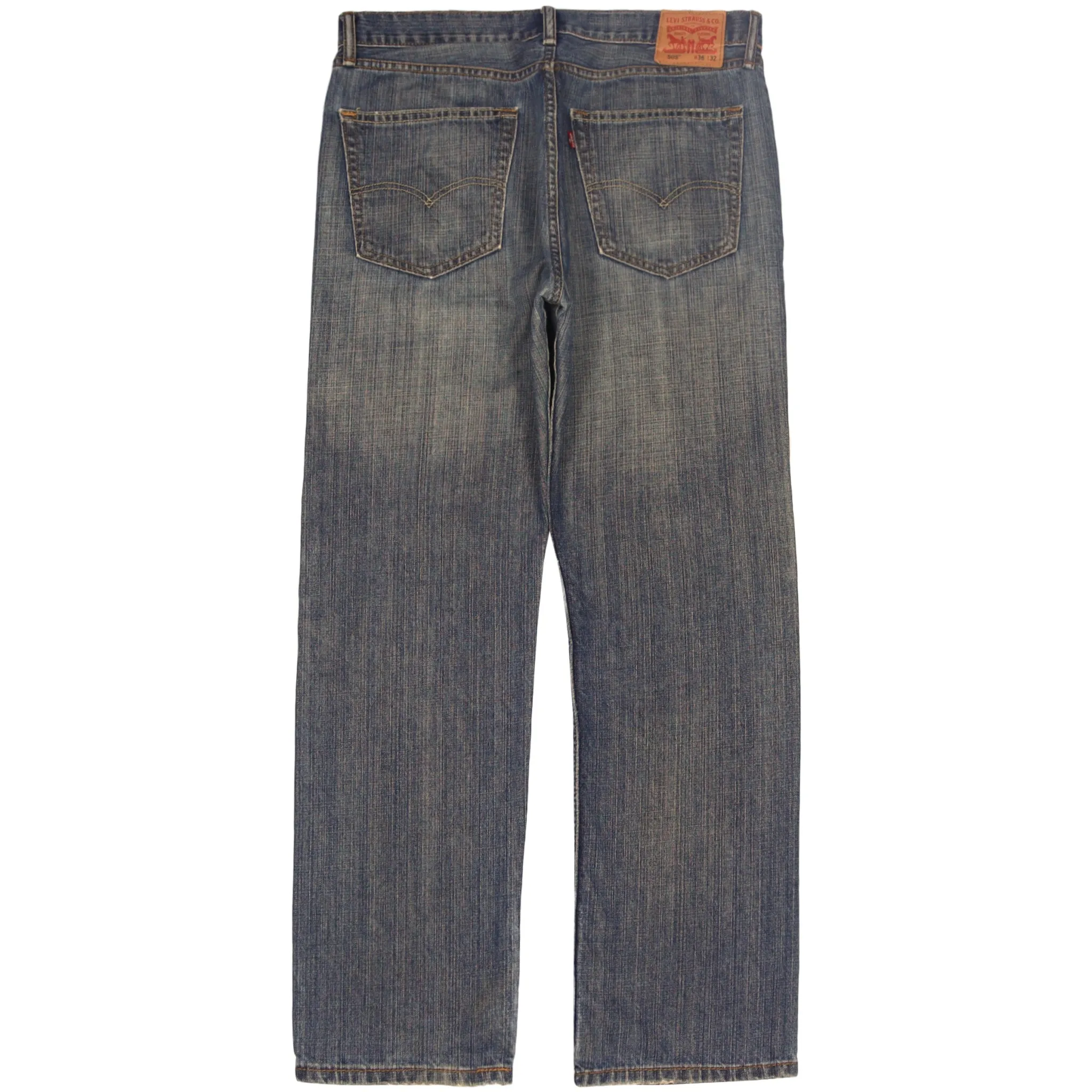 Levi's 505 Washed Dark Navy Jeans