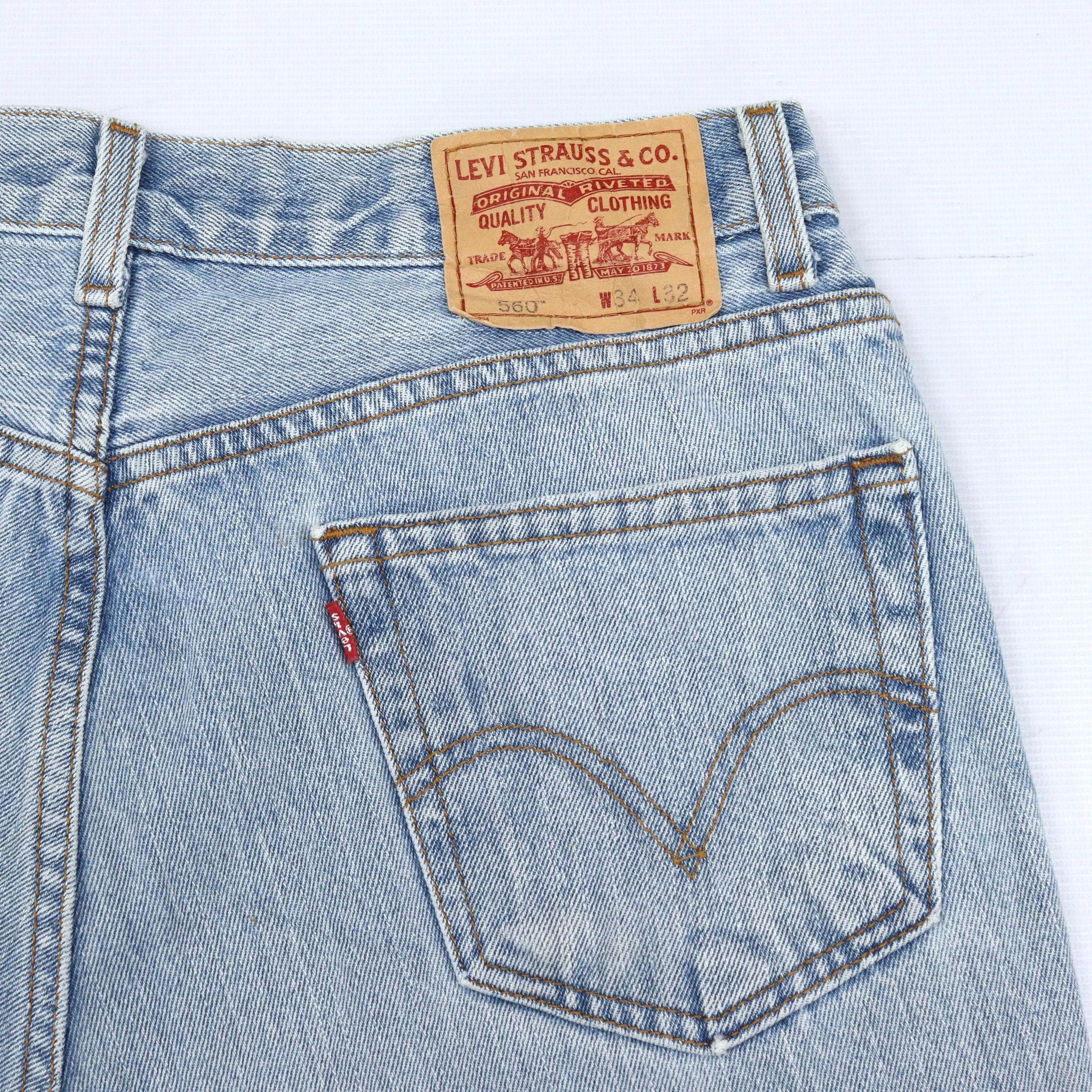 Levi's 560 Blue Baggy Jeans