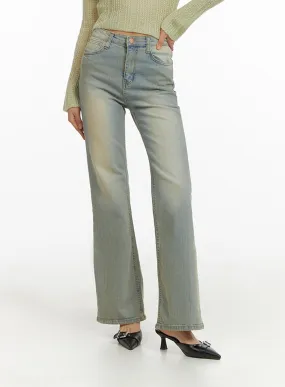 Light Blue Slim Bootcut Jeans - Women's Denim Pants