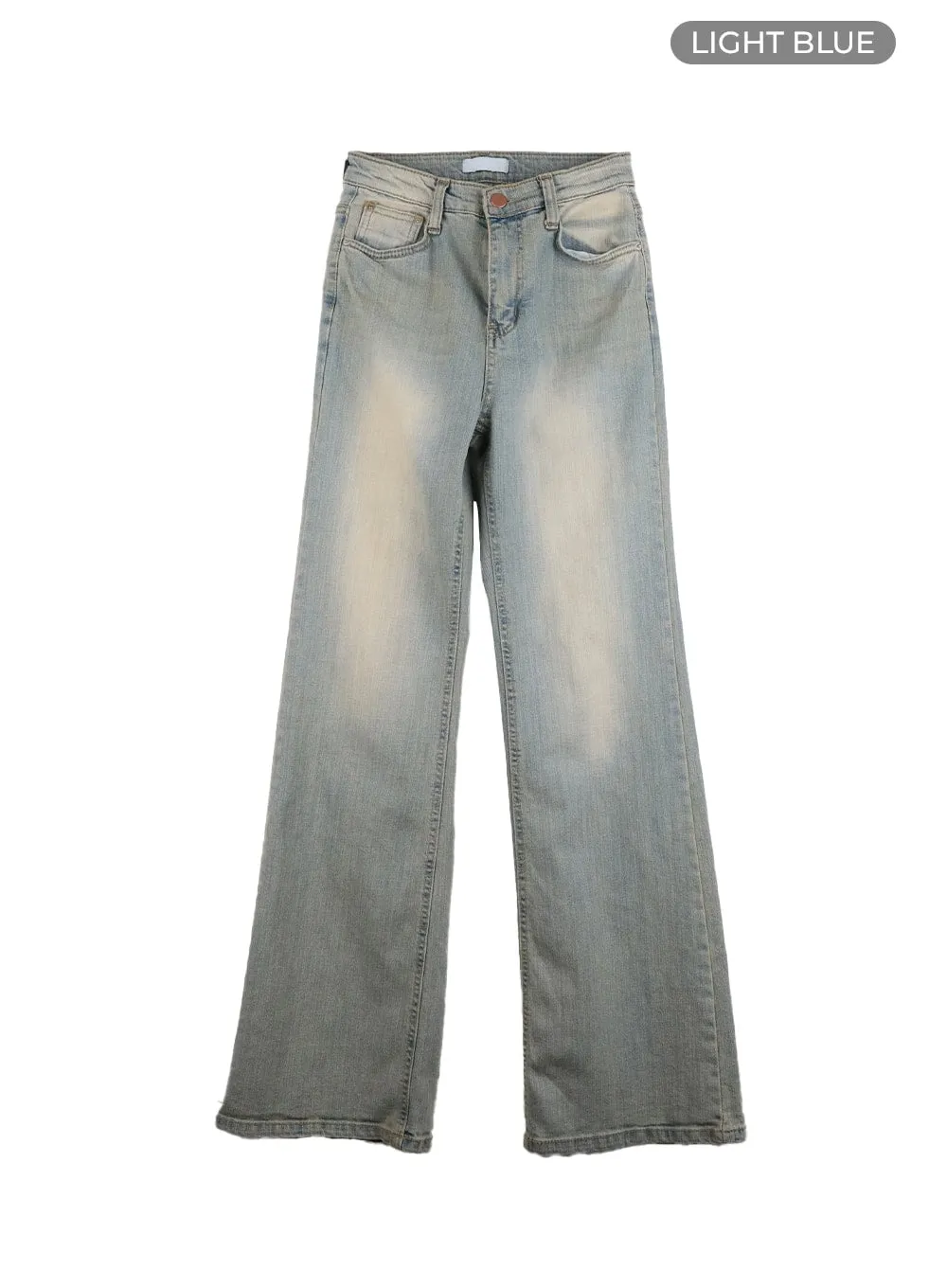 Light Blue Slim Bootcut Jeans - Women's Denim Pants