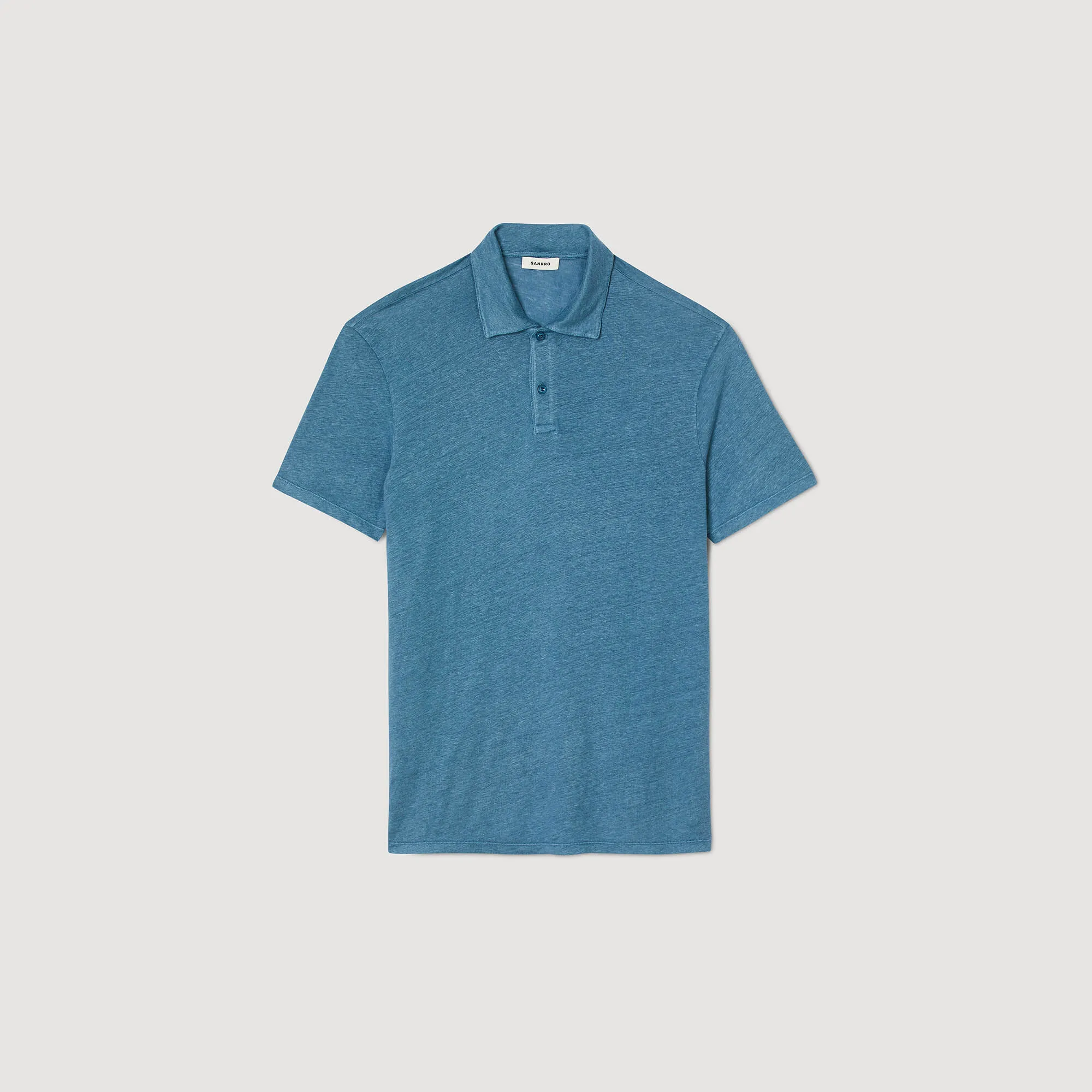 Linen polo shirt