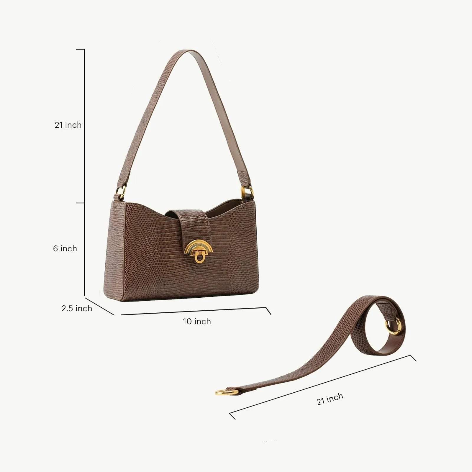 Liz Brown Shoulder Bag