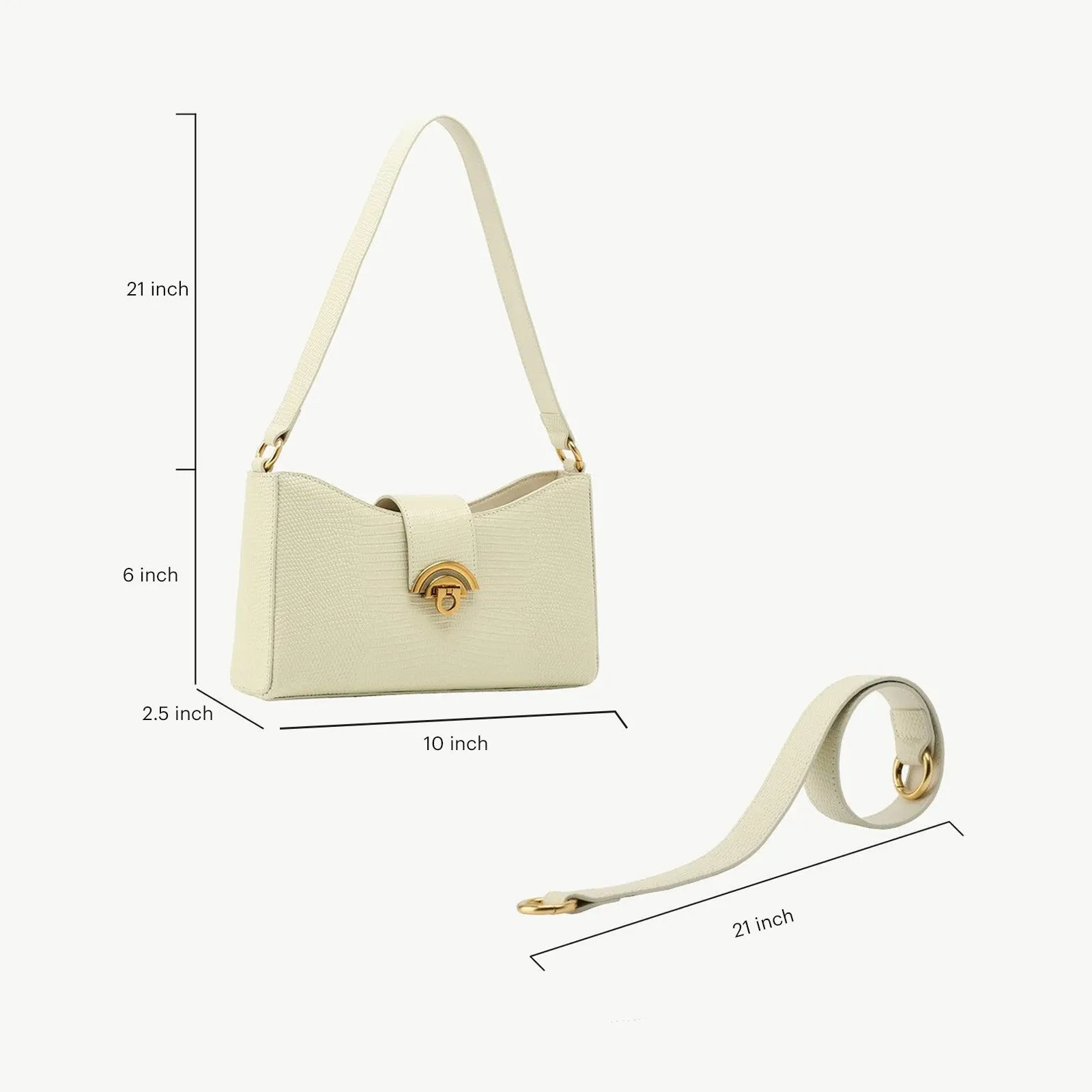 Liz White Shoulder Bag