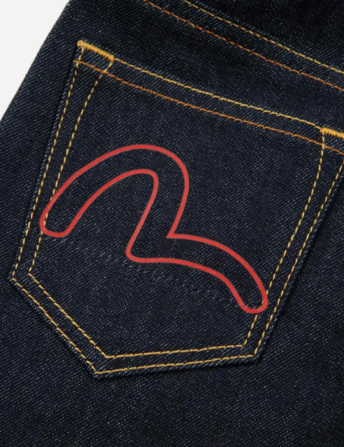 Logo and Seagull Print Regular Fit Denim Jeans