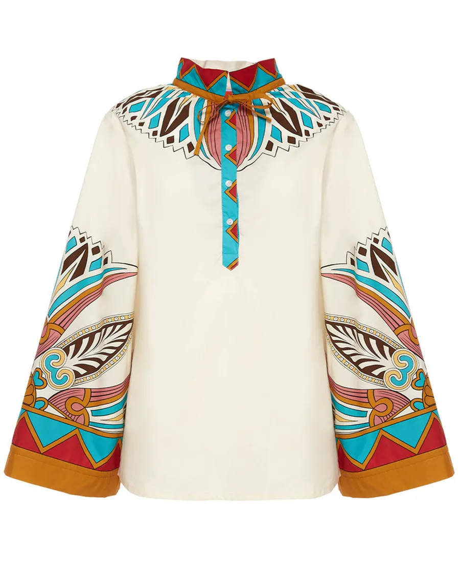 Lotus Placee Turquoise Shirt and Stylish Top