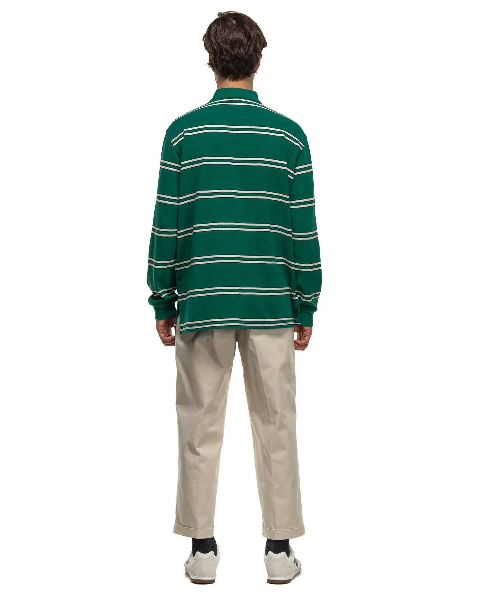 Green Long Sleeve Polo Shirt