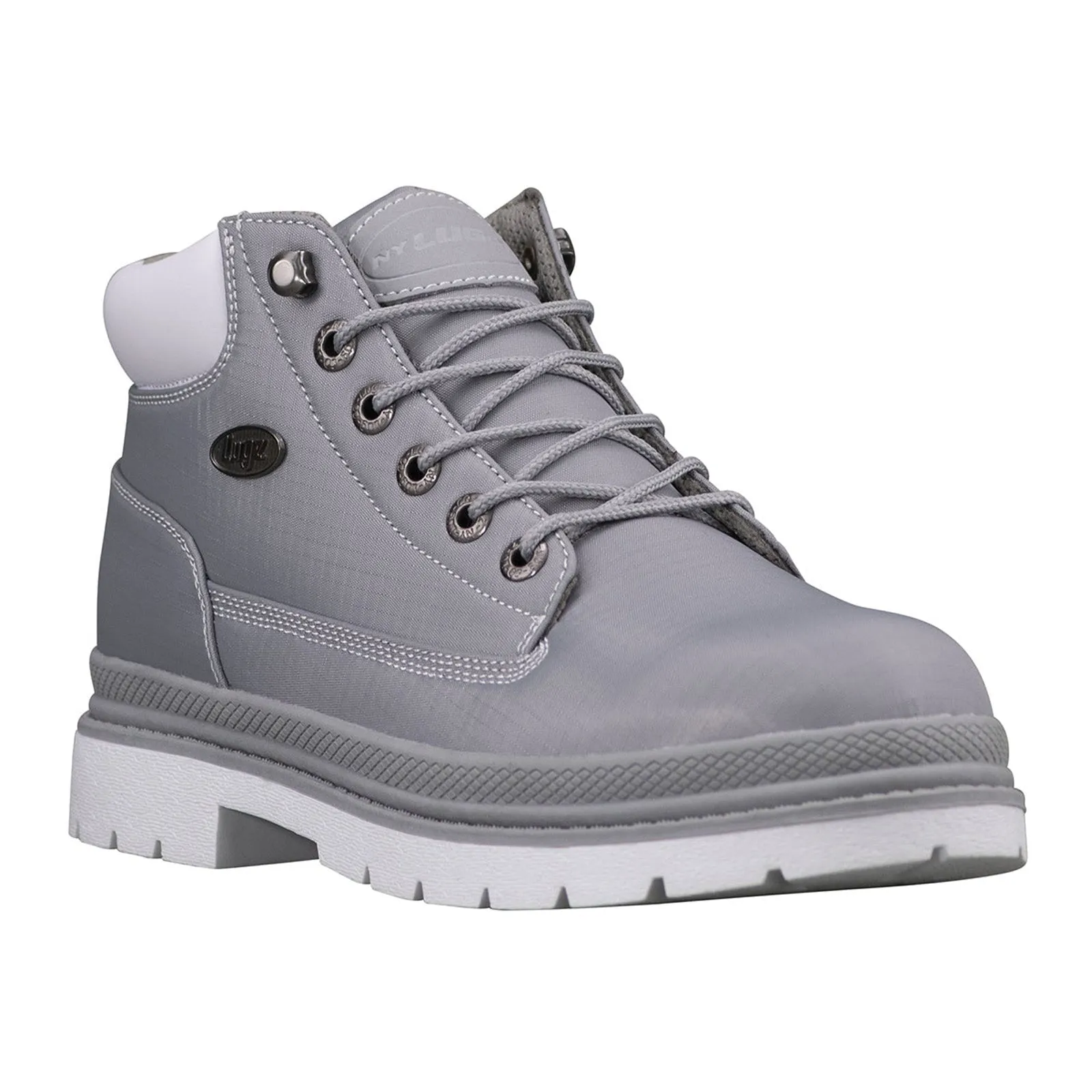 Lugz Drifter Ripstop Men's Gray Canvas Chukka Boots MDRST-031 - Lace Up