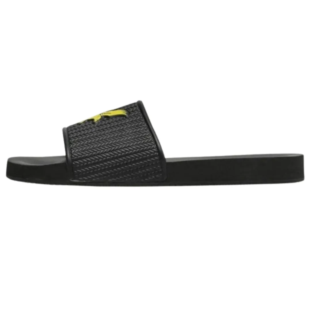 Lyle Scott Logo Jet Black Slides