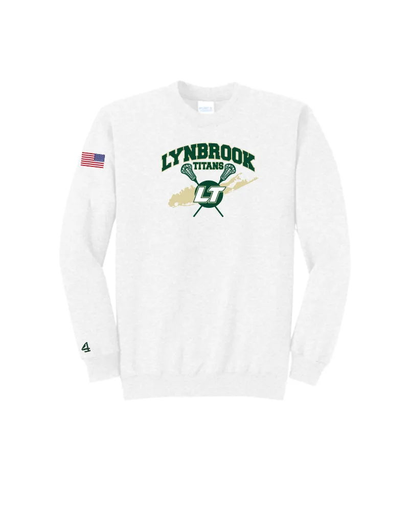 Lynbrook TITANS Lacrosse Crewneck Sweatshirt