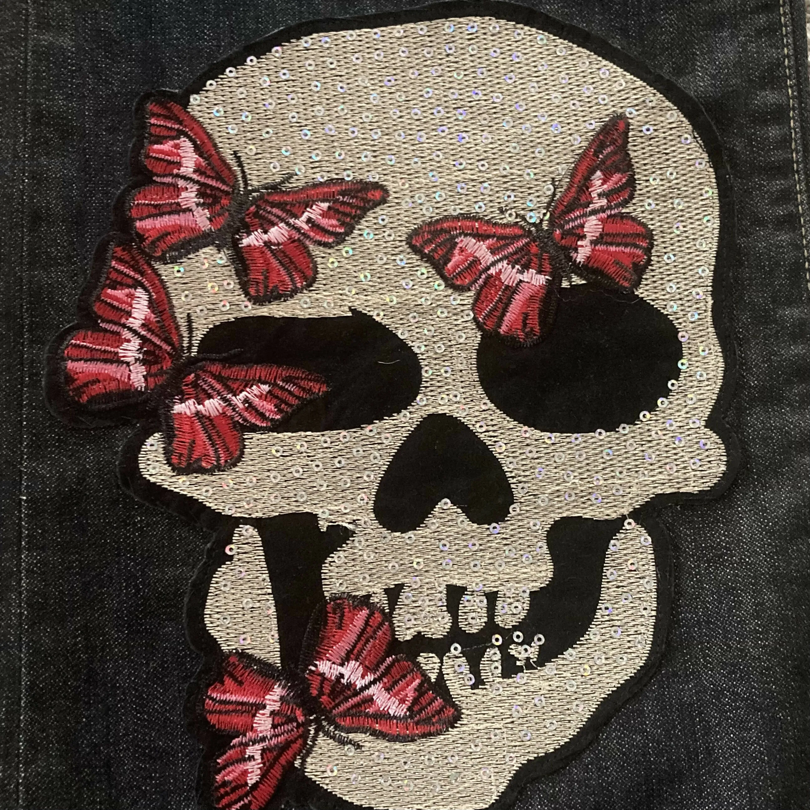 Maggie Devos Skull Embellished Jeans in Size 10