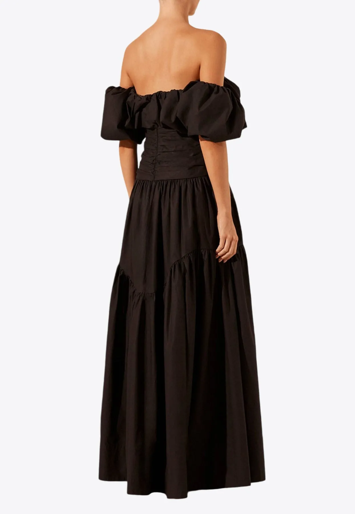 Maiori Off-Shoulder Ruched Maxi Dress