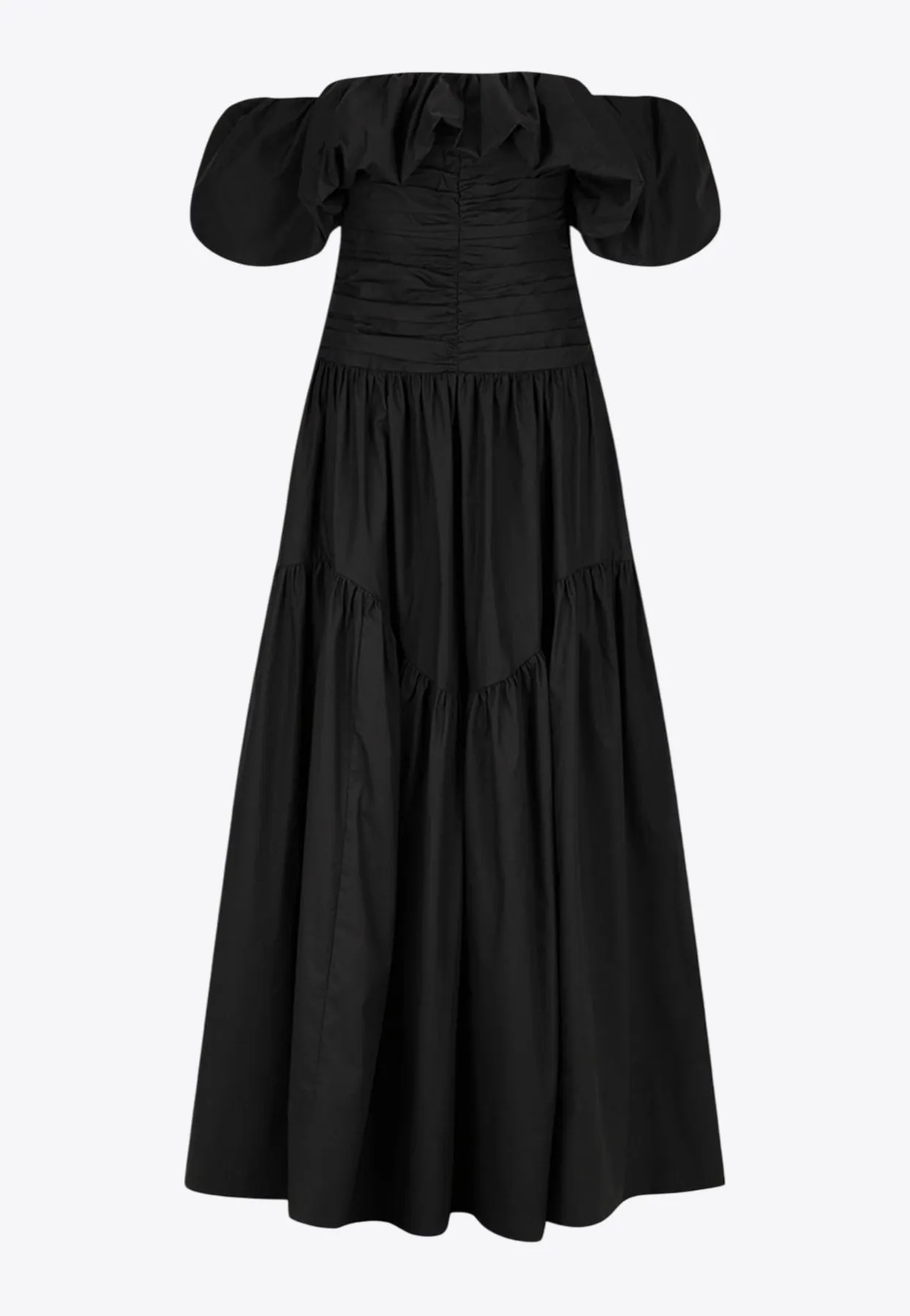 Maiori Off-Shoulder Ruched Maxi Dress