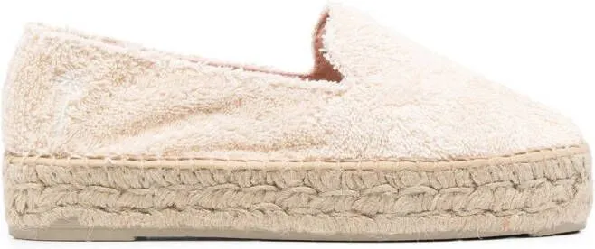 Manebi braided raffia-sole espadrilles Neutrals