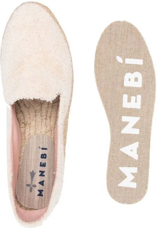 Manebi braided raffia-sole espadrilles Neutrals