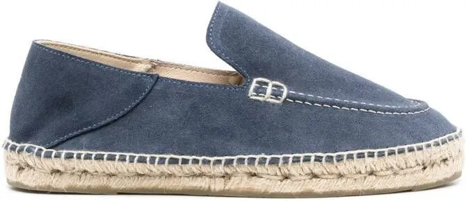 Manebi Hamptons Traveler suede espadrilles Blue