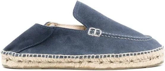 Manebi Hamptons Traveler suede espadrilles Blue