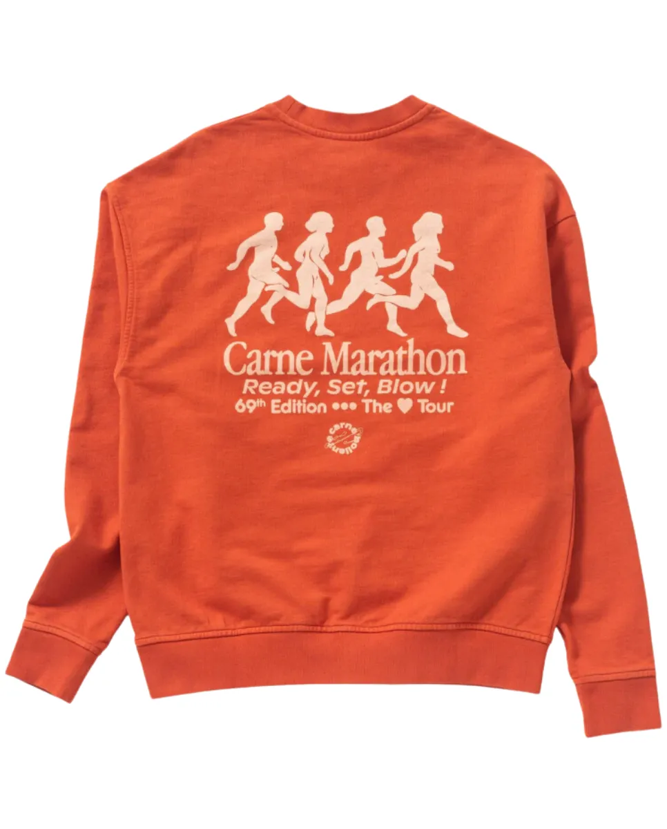 Orange Washed Marathon Sweatshirt