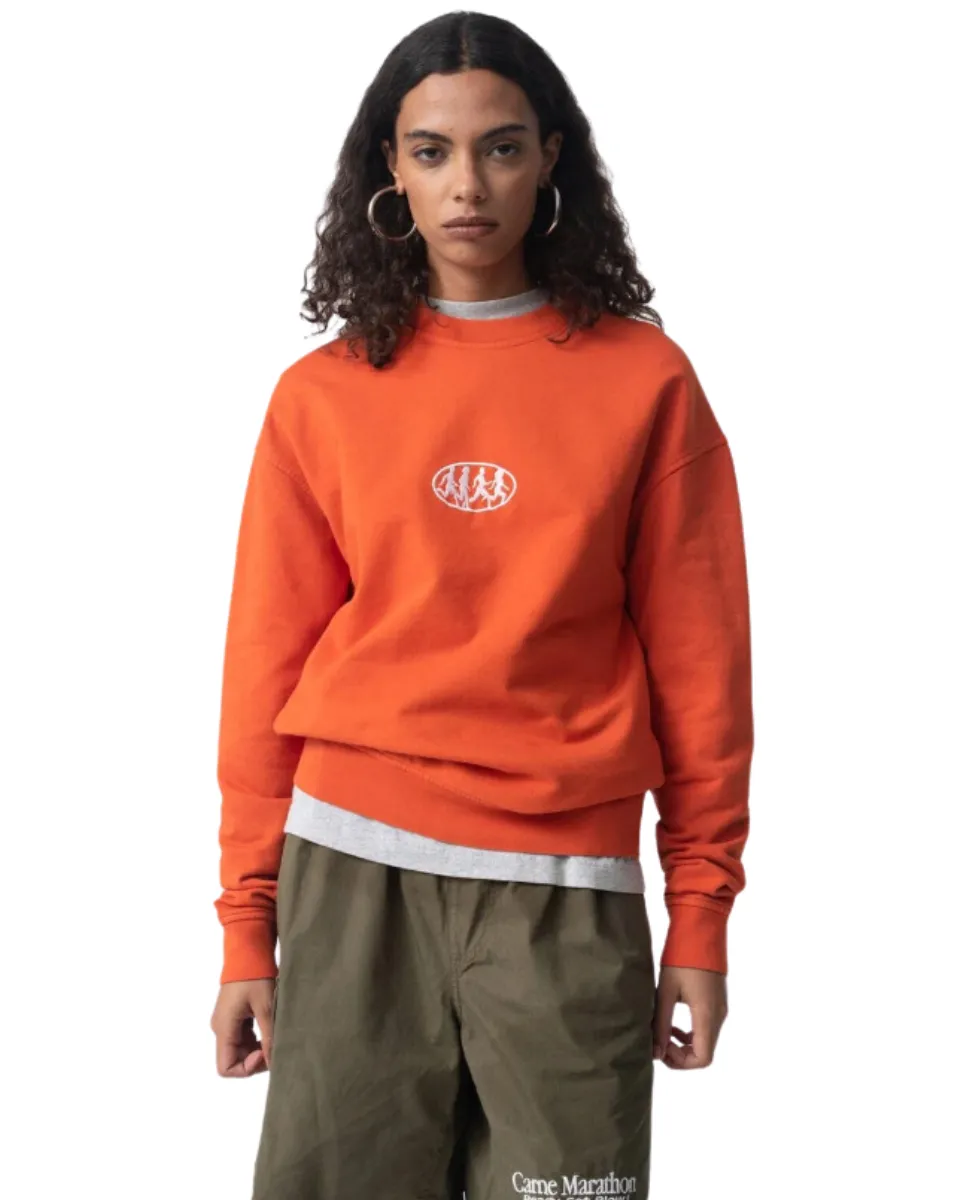 Orange Washed Marathon Sweatshirt