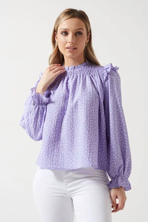 Ruffle Shoulder Top - Marc Angelo