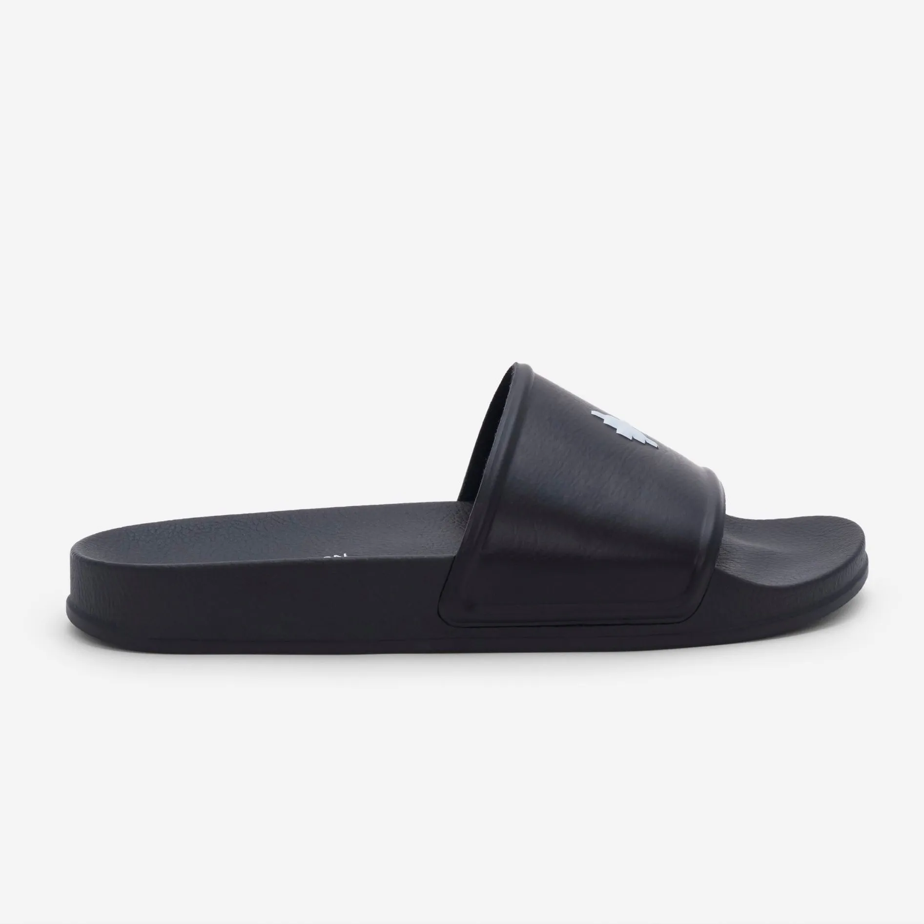 MARCELO BURLON Slide Sandals with Cross Logo in Black