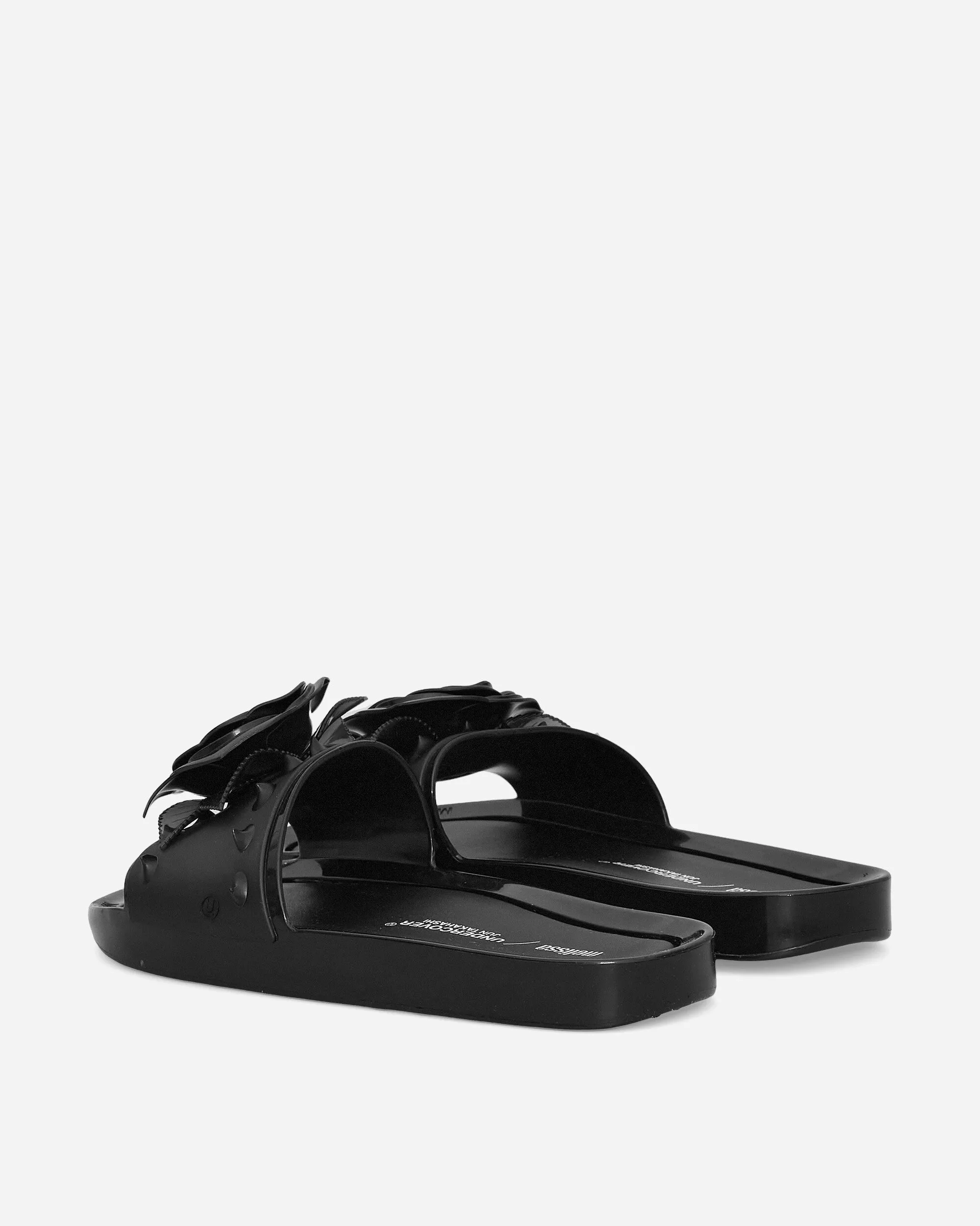 Melissa Beach Slides Spike Black