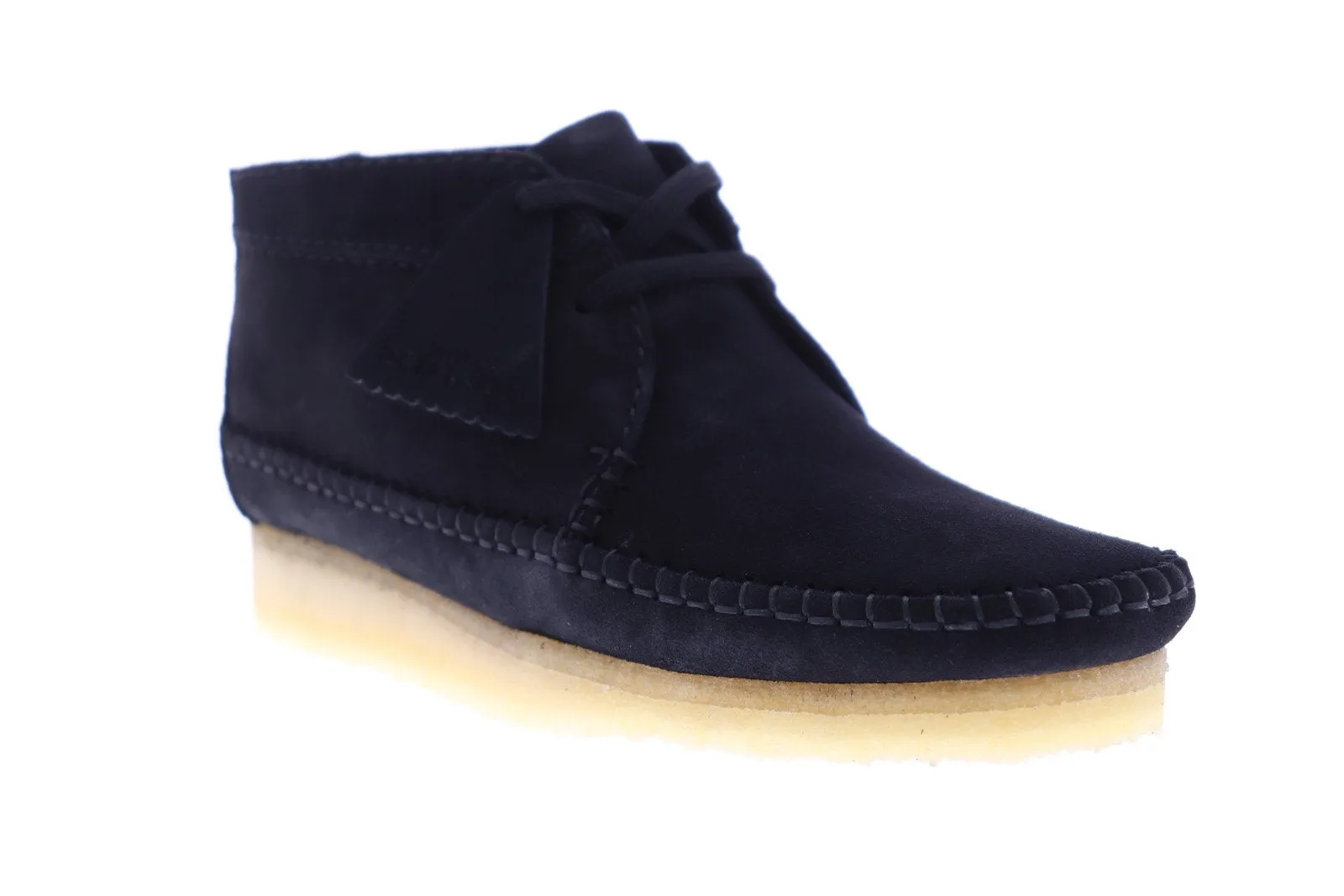 Mens Black Suede Chukkas Boots by Clarks Weaver Boot - 26128519