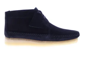 Mens Black Suede Chukkas Boots by Clarks Weaver Boot - 26128519