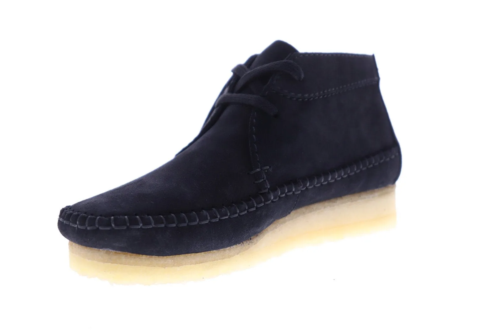 Mens Black Suede Chukkas Boots by Clarks Weaver Boot - 26128519