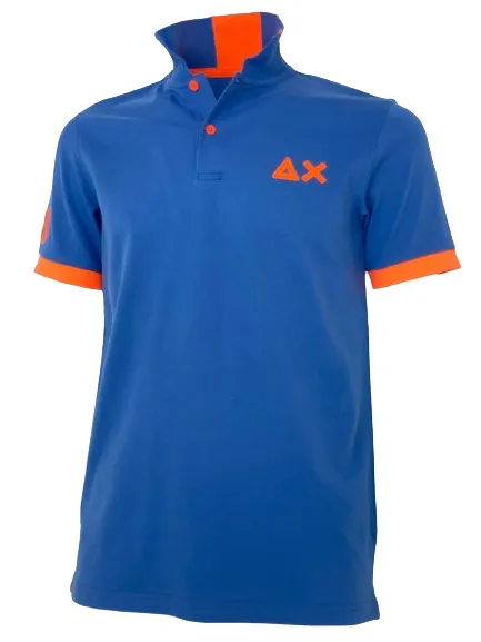 Men's Blue Polo Shirt.