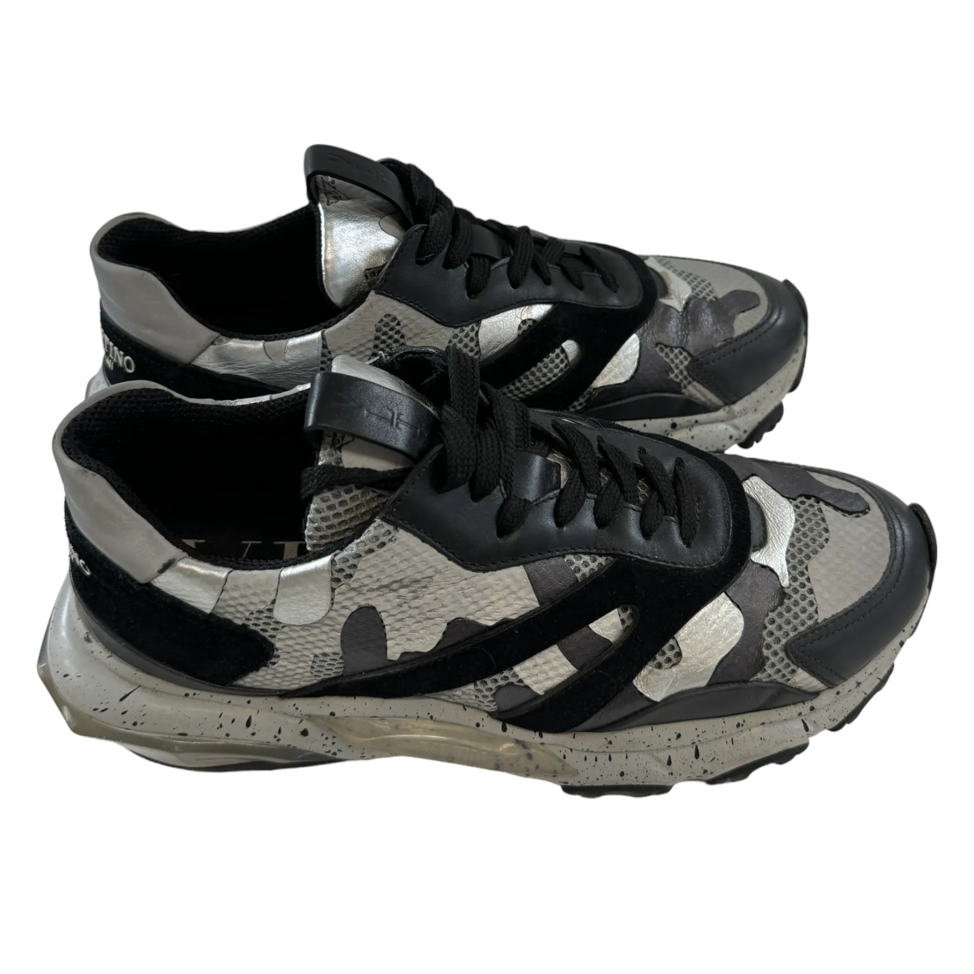 Black Camouflage Bounce Trainers for Men - Size EU 41 / UK 7