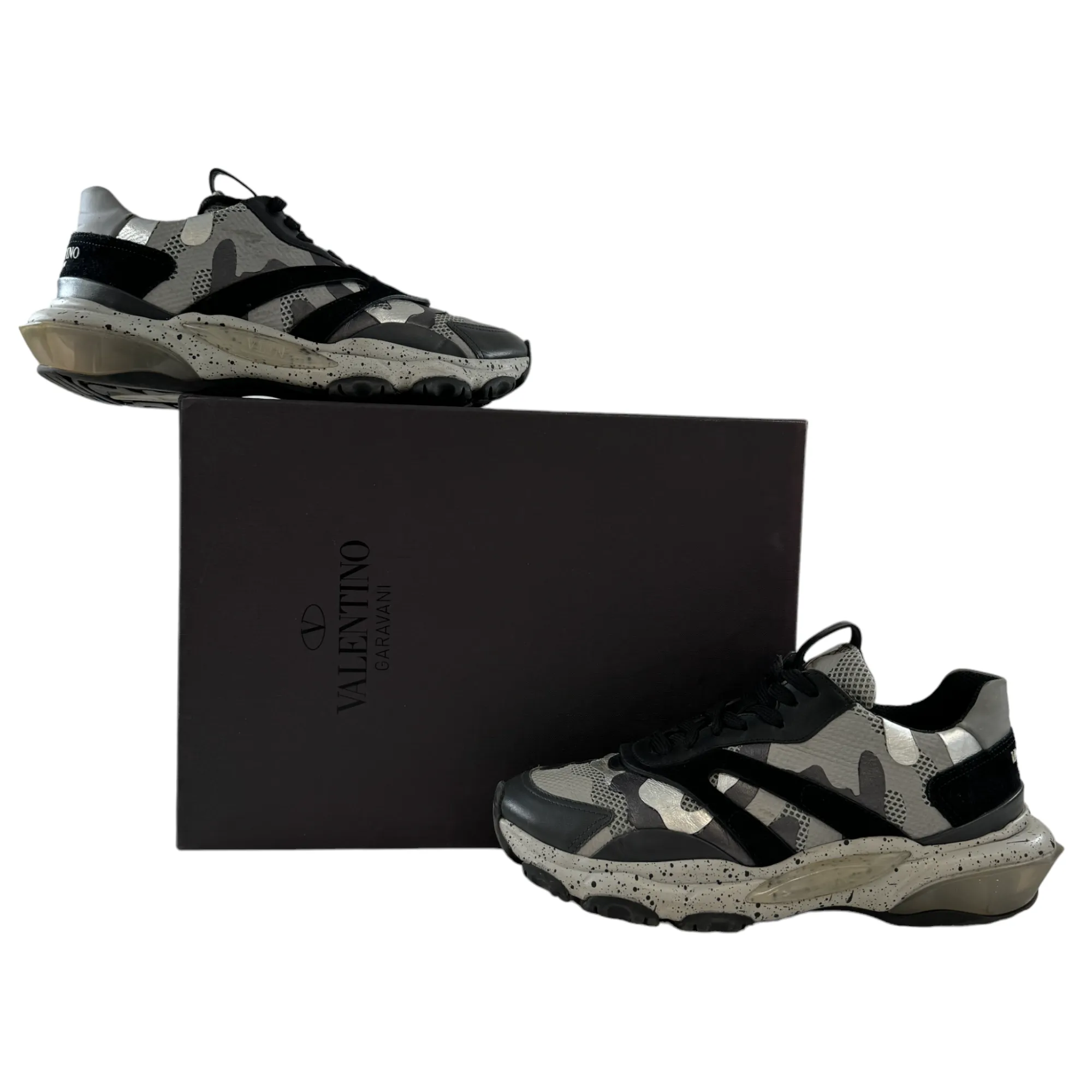 Black Camouflage Bounce Trainers for Men - Size EU 41 / UK 7