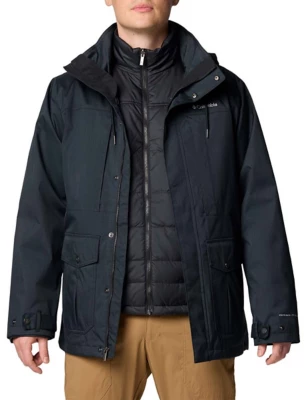 Men's Columbia Horizons Pine II Interchange Waterproof Detachable Hood 3-in-1 Jacket