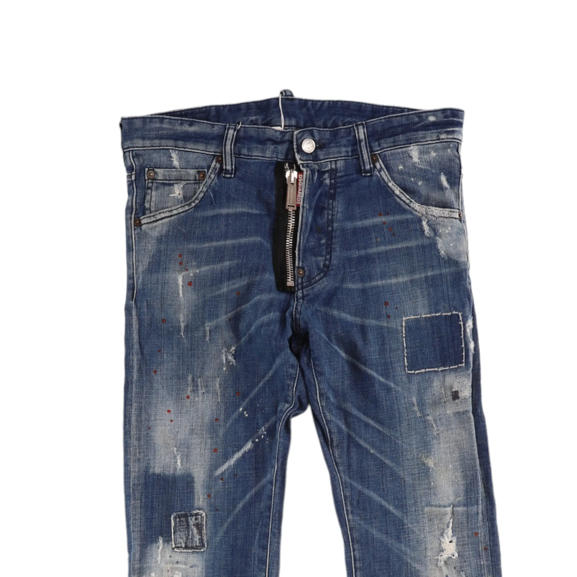 Cool Guy Paint Splatter Blue Jeans for Men - Size IT 46 / UK 30