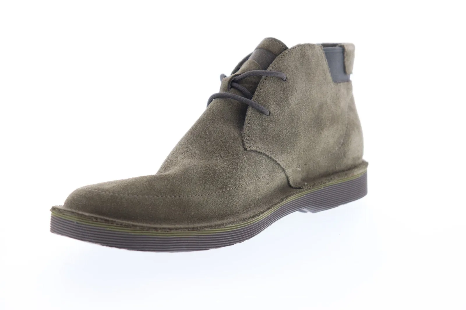 Mens Green Suede Mid Top Chukka Boots - Camper Morrys K300202-004