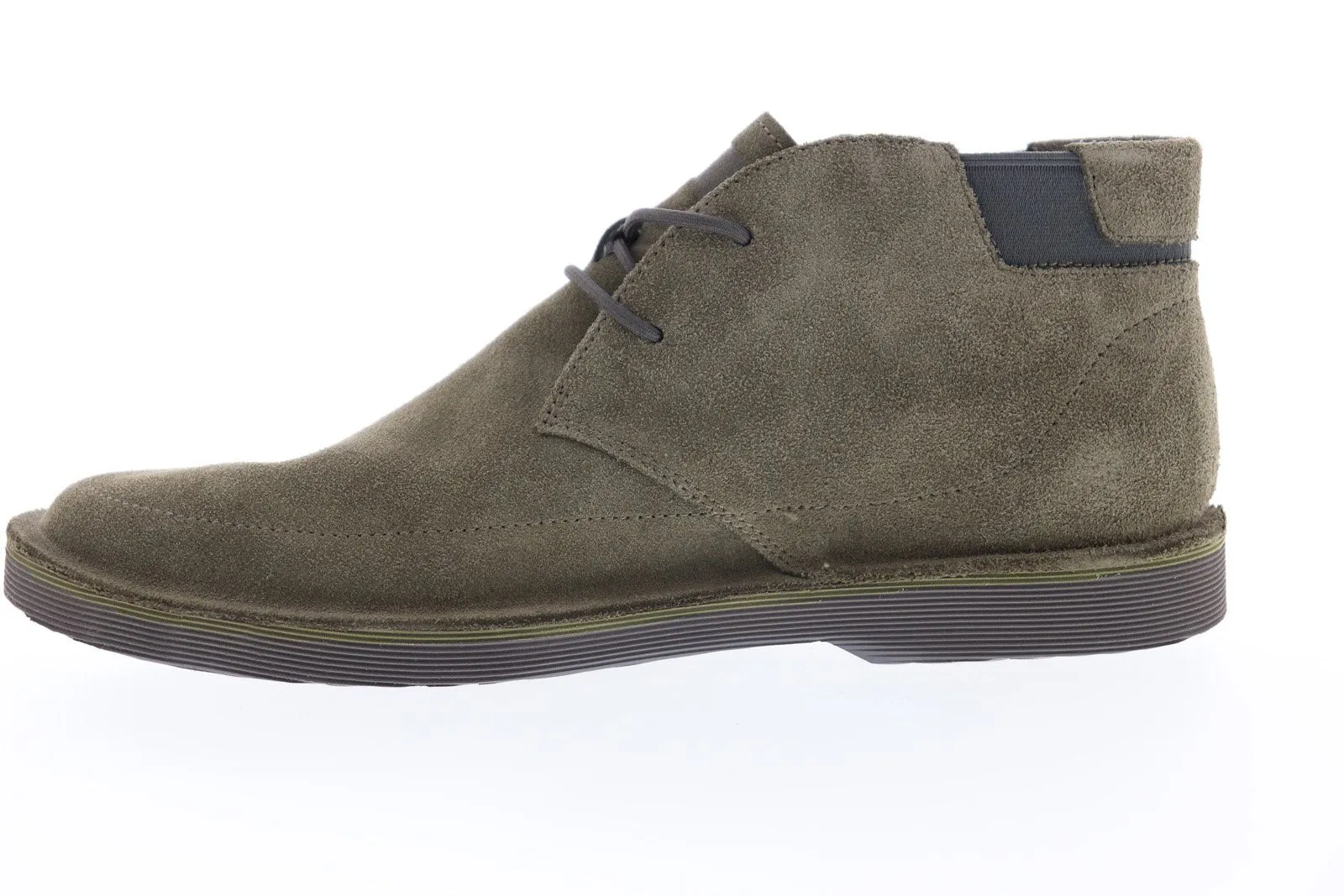 Mens Green Suede Mid Top Chukka Boots - Camper Morrys K300202-004