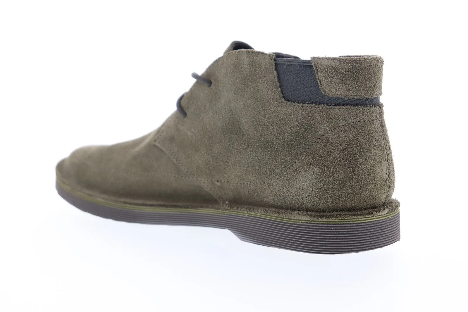 Mens Green Suede Mid Top Chukka Boots - Camper Morrys K300202-004