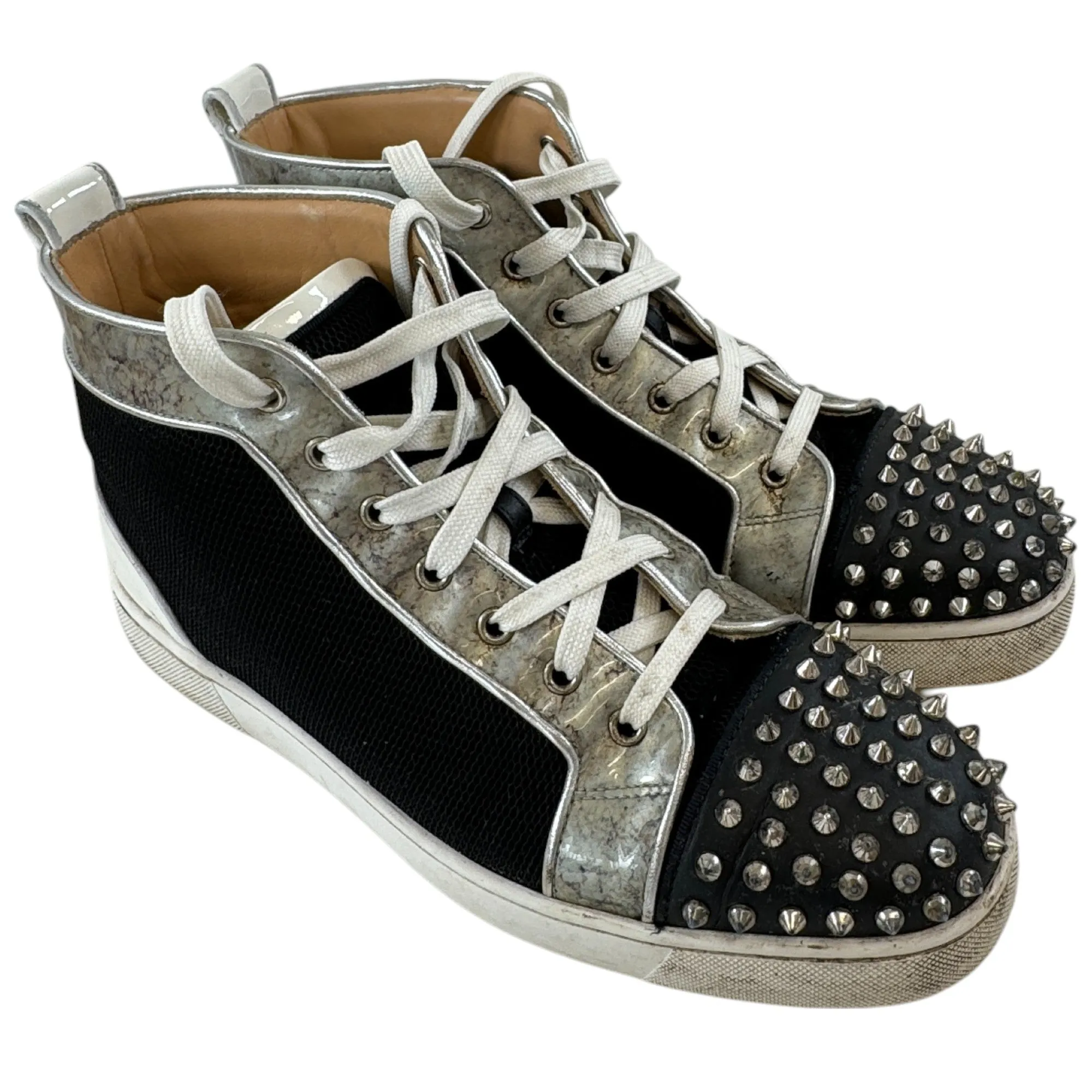 Orlato Marble Spikes High Top Trainers Black - EU 44 / UK 10