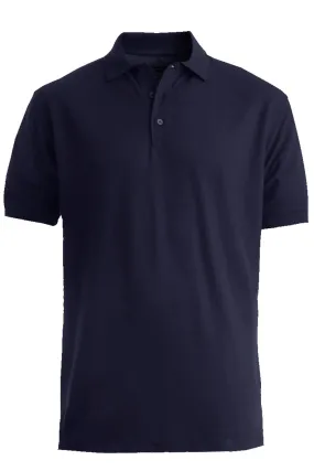 Men's Pique Polo - Navy