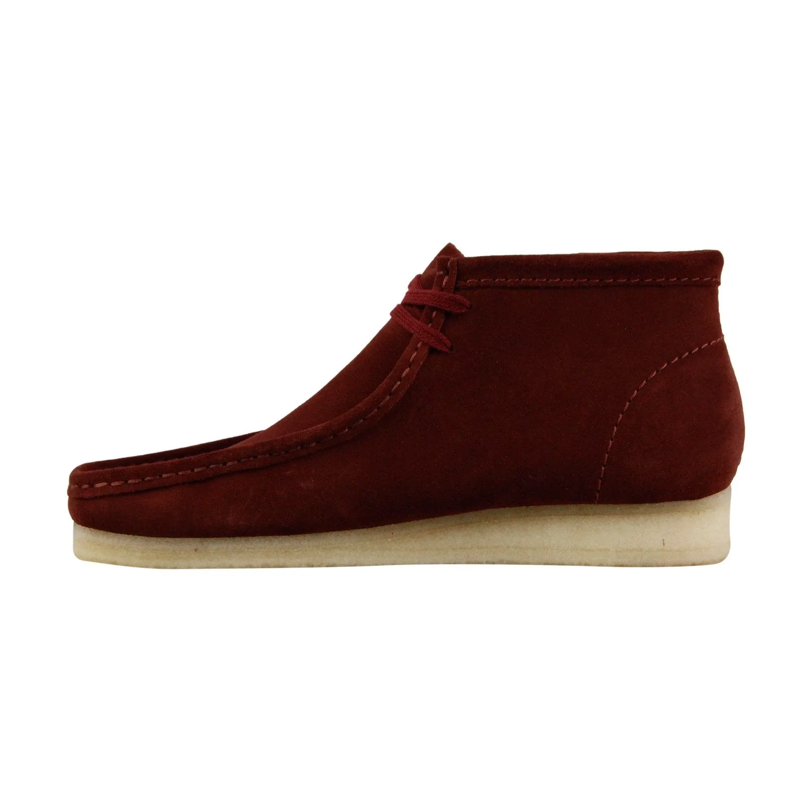 Men's Red Suede Slip On Chukka Boots - Clarks Wallabee Boot 26134755