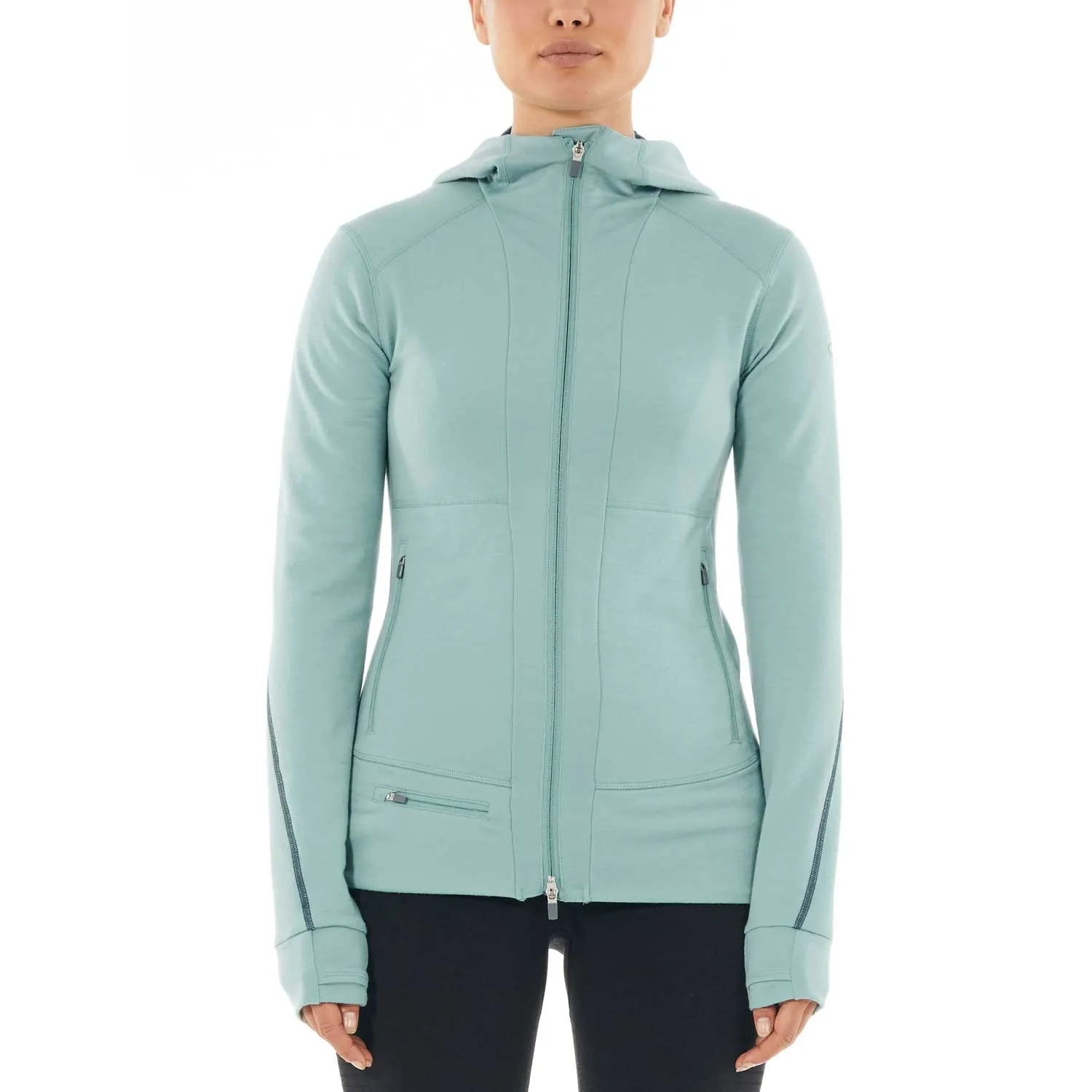 Merino Quantum II Long Sleeve Zip Hood Jacket - Women's