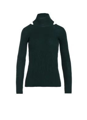 MERINO WOOL DESIGN TURTLENECK KNIT