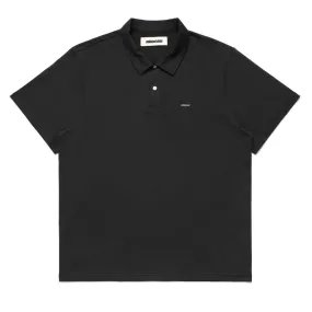 METALWOOD MINI METAL LOGO POLO // BLACK