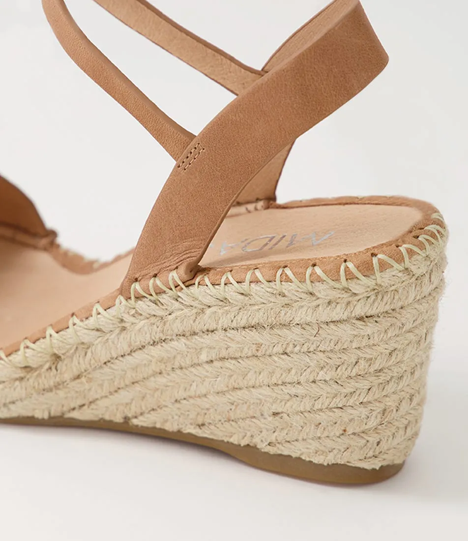 Tan Leather Espadrilles